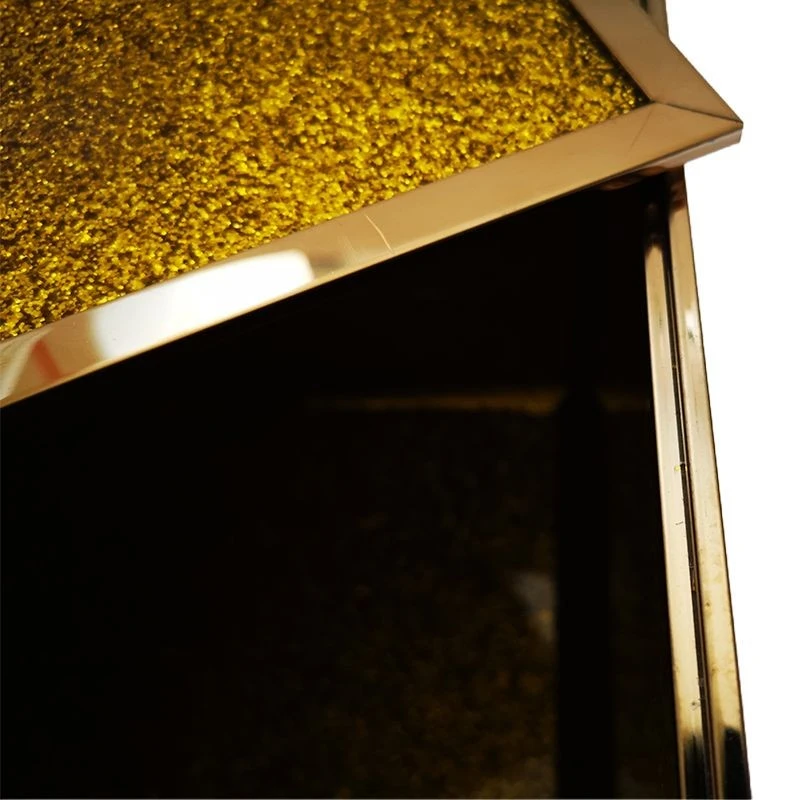Gold Coffin Urn Box With Gold Trim suppliers