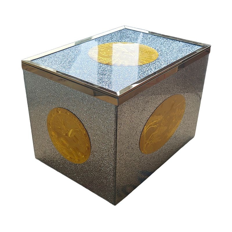 Silver Coffin Urn Box With Gold Trim suppliers